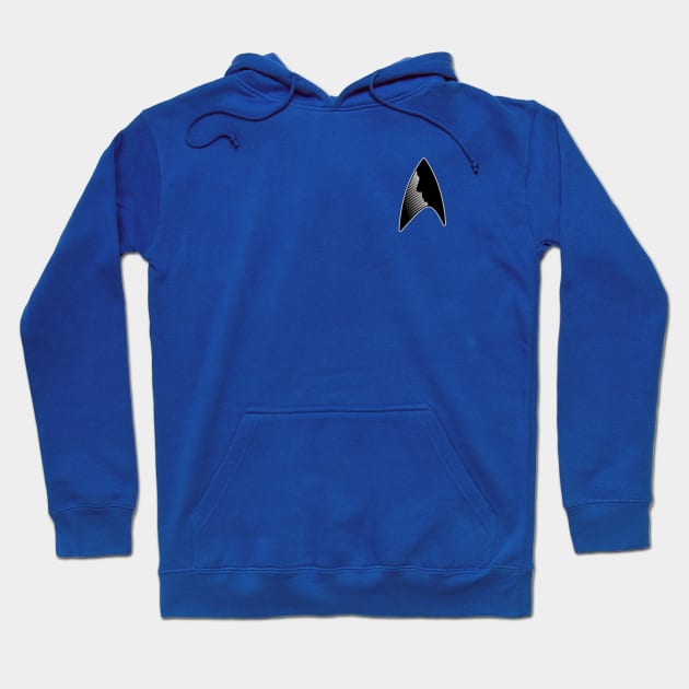 Spock Tribute Badge Hoodie by PaybackPenguin